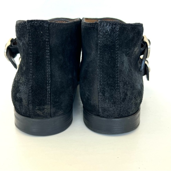 JIMMY CHOO Men Black Double Monk Strap Waxed Suede Leather Chukka Boots Sz 42 - Picture 7 of 16